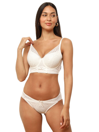 Ensemble lingerie dentelle avec bijou strass