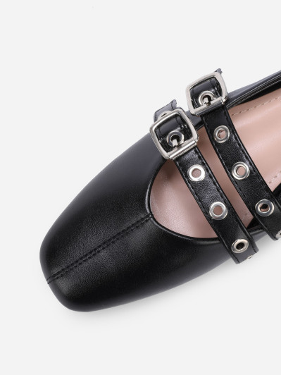 Ballerines avec double brides à œillets