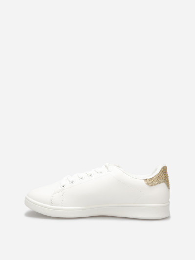 Baskets basses à détail strass