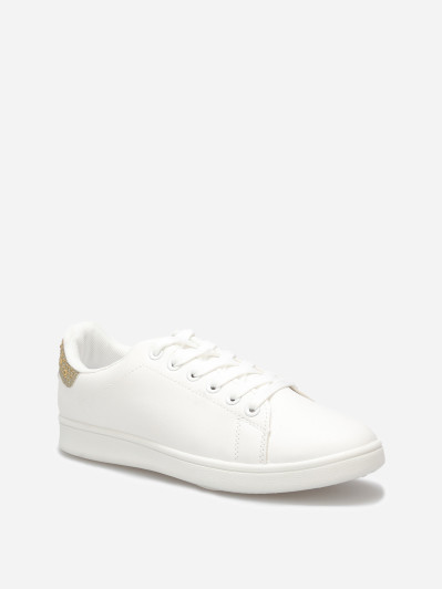 Baskets basses à détail strass