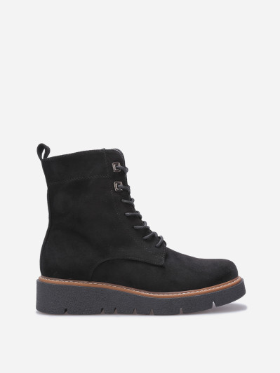 Rangers en suédine à semelle compensée