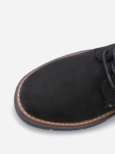 Rangers en suédine à semelle compensée