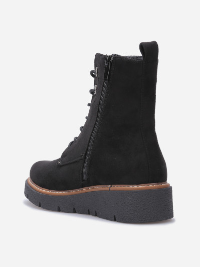 Rangers en suédine à semelle compensée