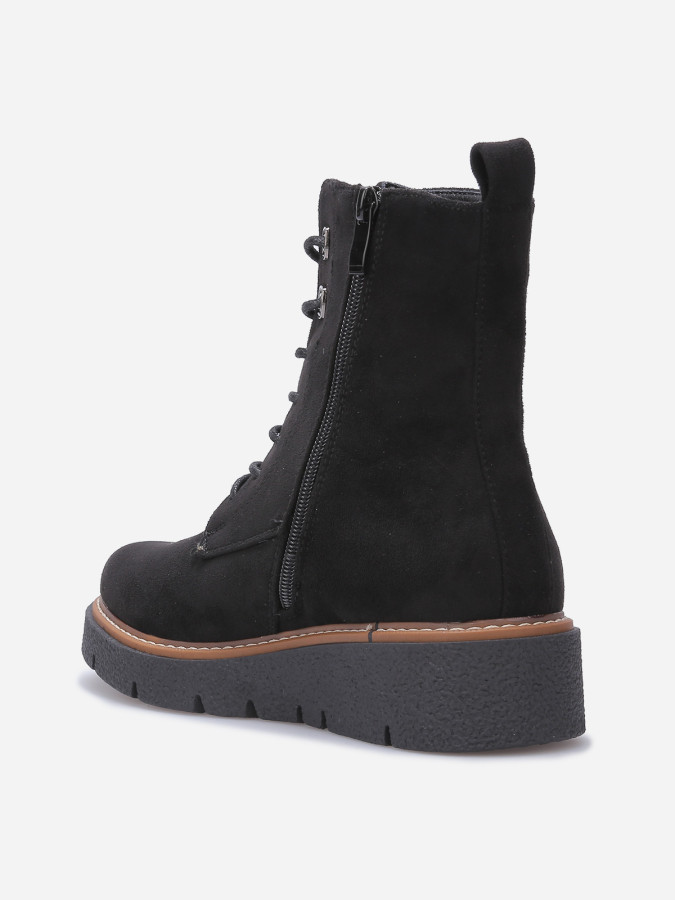 Rangers en suédine à semelle compensée