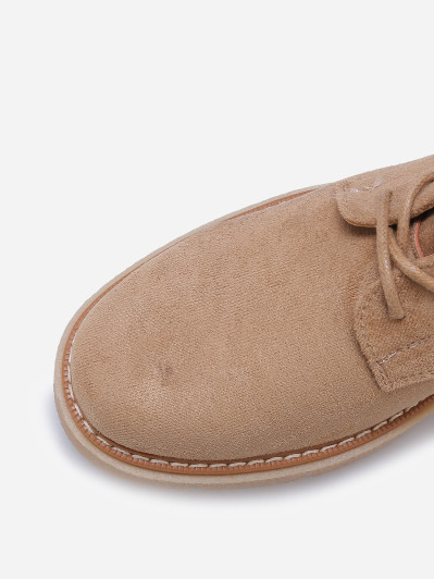 Rangers en suédine à semelle compensée