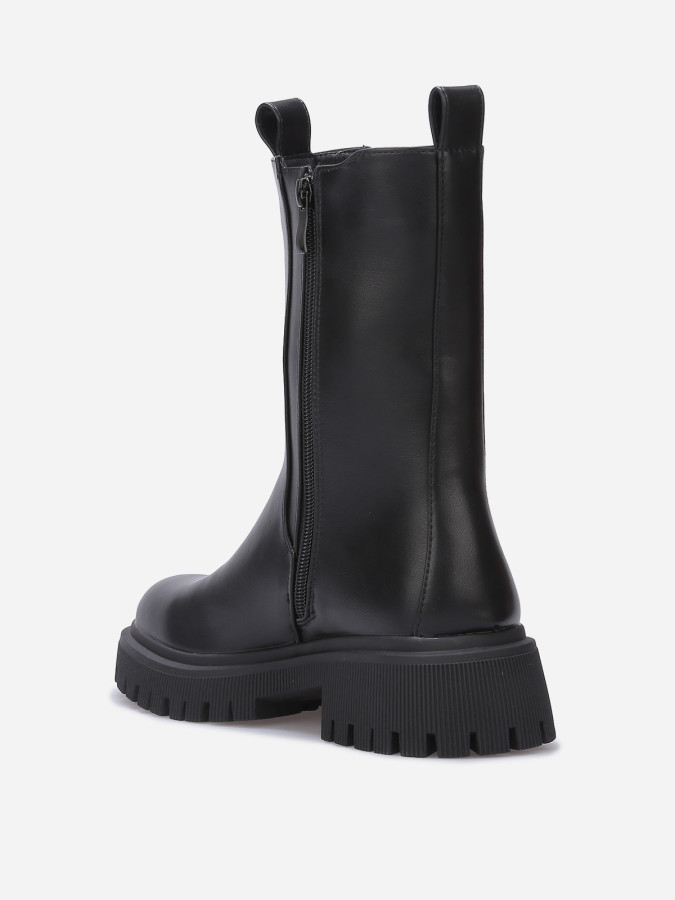 Chelsea hautes à semelle texturée