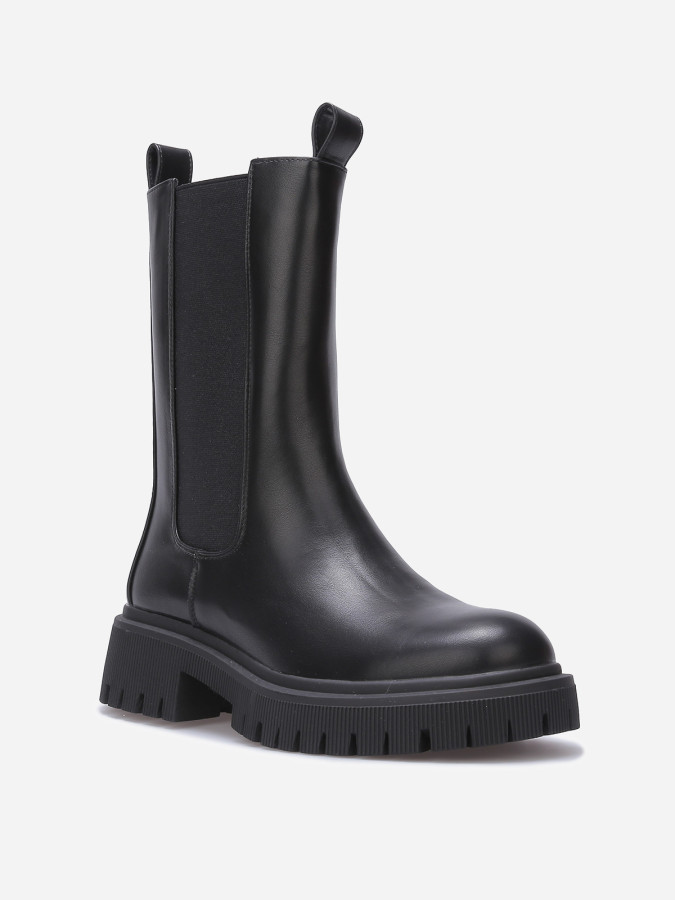 Chelsea hautes à semelle texturée