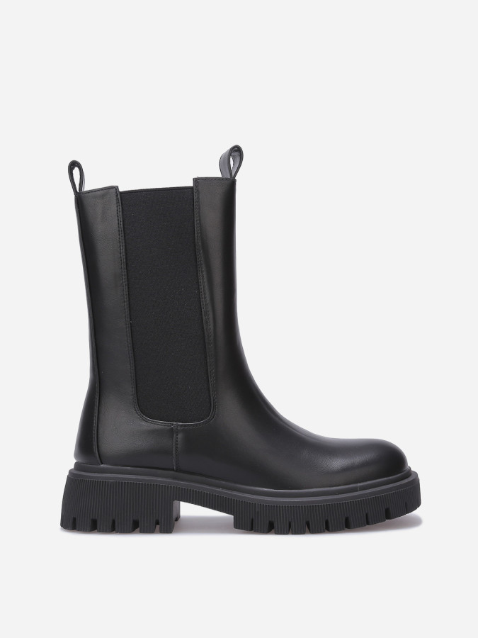 Chelsea hautes à semelle texturée