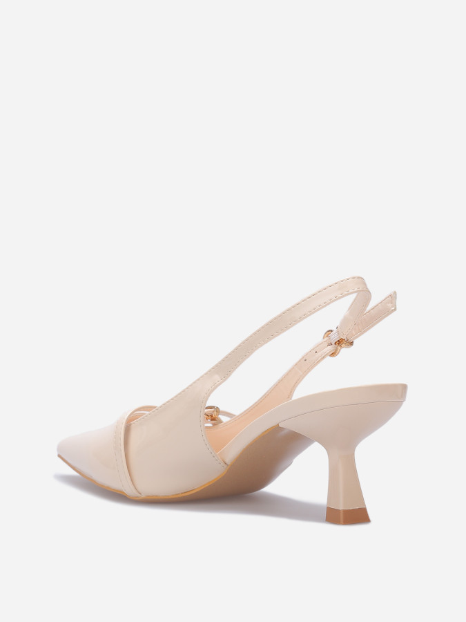 Escarpins slingback à petit talon