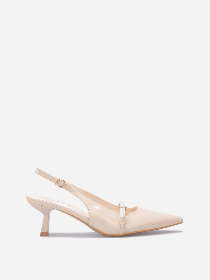 Escarpins slingback à petit talon