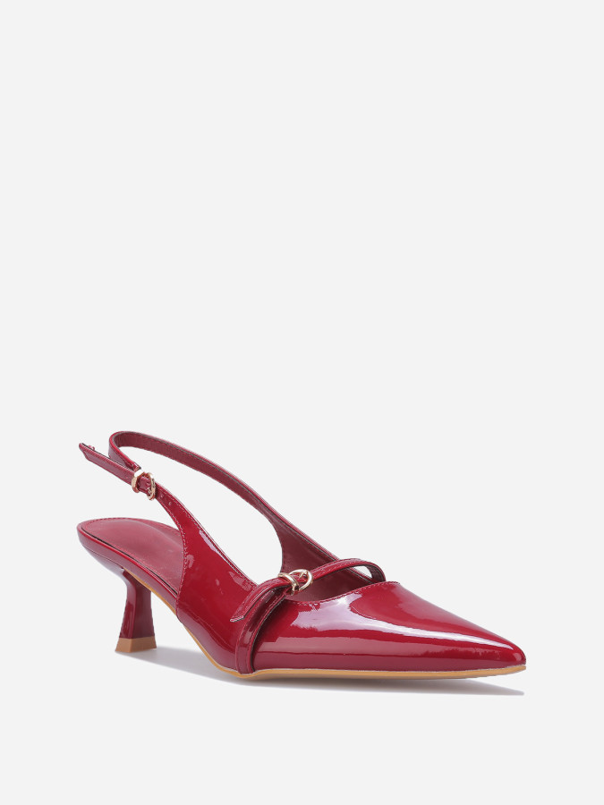 Escarpins slingback à petit talon