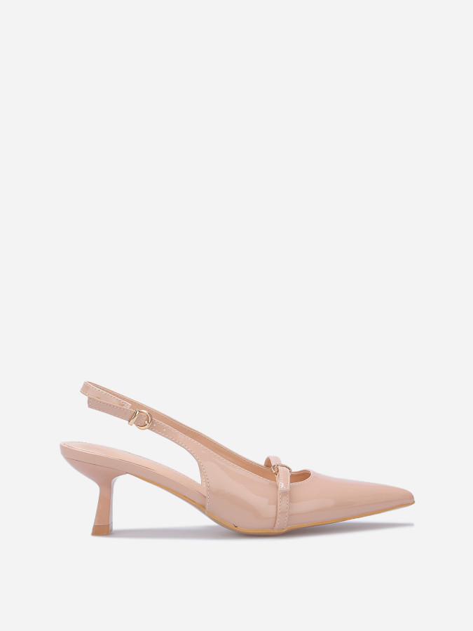Escarpins slingback à petit talon