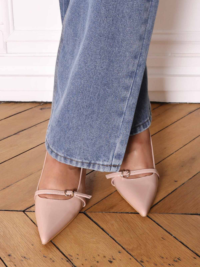 Escarpins slingback à petit talon