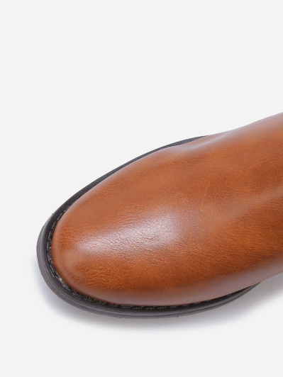 Bottines plates chelsea en simili