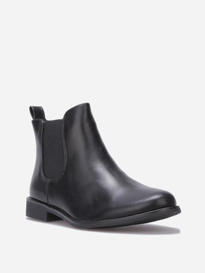 Bottines plates chelsea en simili