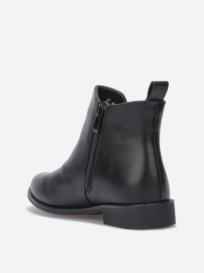 Bottines plates chelsea en simili