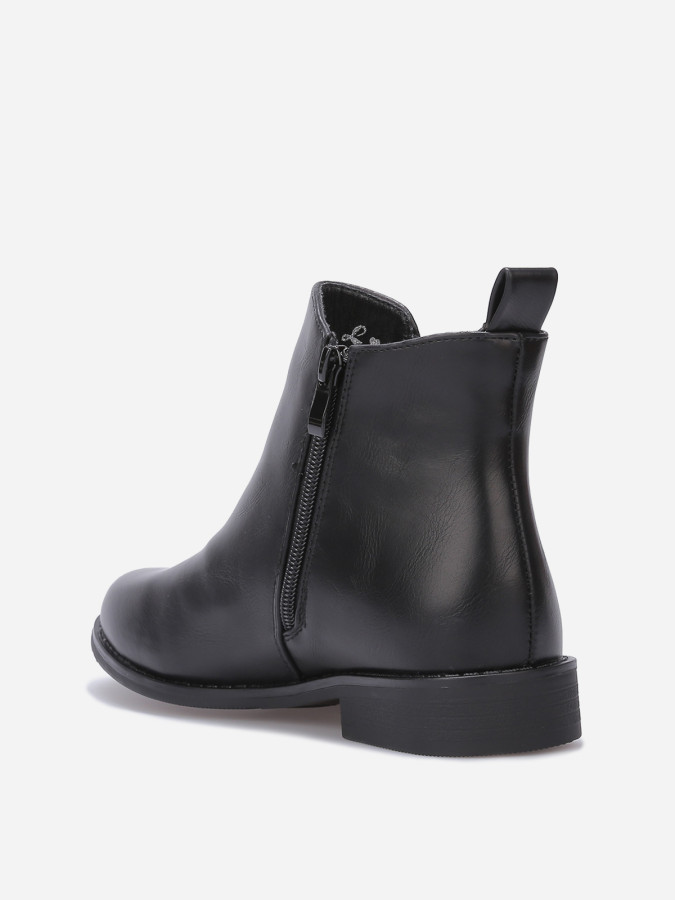 Bottines plates chelsea en simili