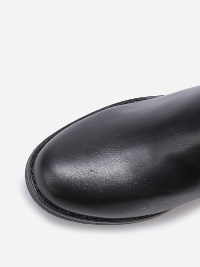 Bottines plates chelsea en simili