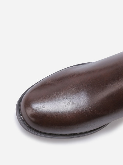 Bottines plates chelsea en simili