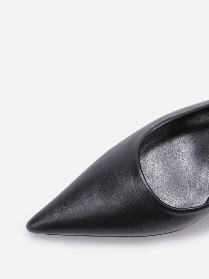 Escarpins slingback à boucle en strass