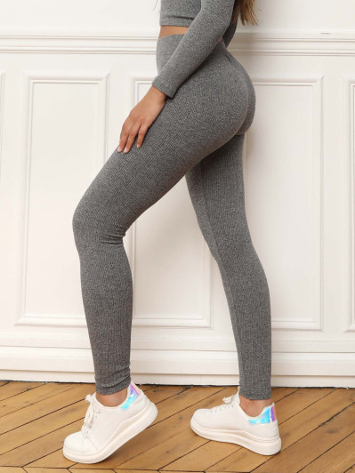 Legging côtelé basique