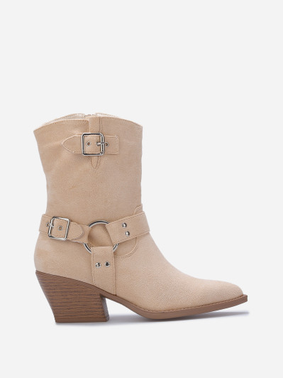 Santiags à sangles et anneau