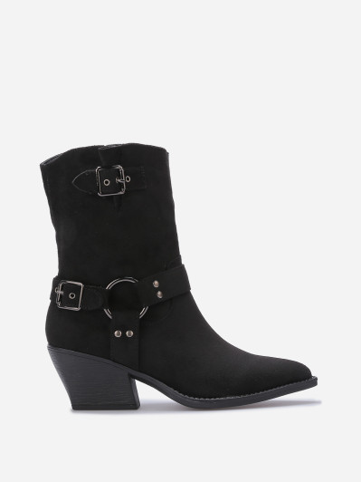 Santiags à sangles et anneau