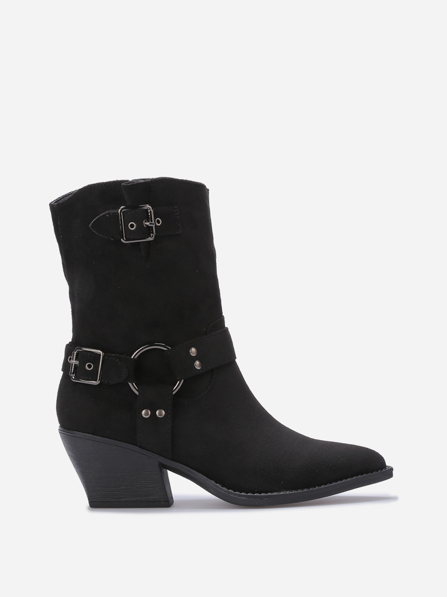 Santiags à sangles et anneau