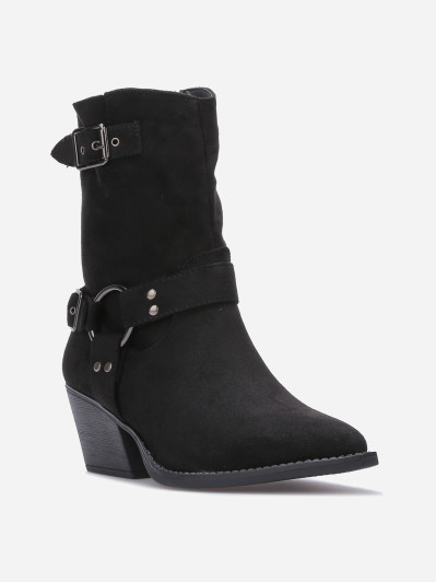 Santiags à sangles et anneau