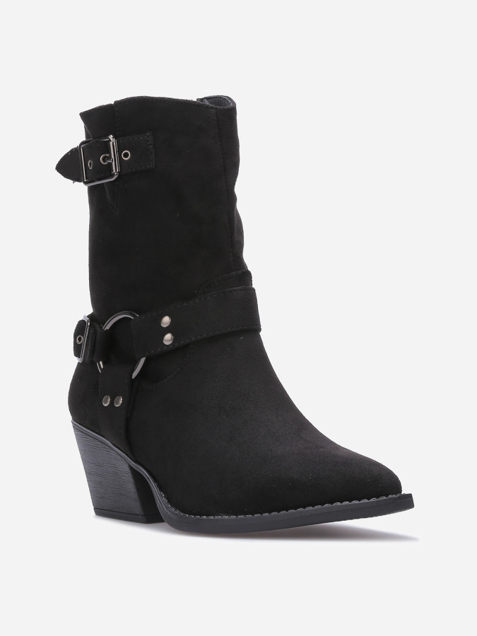 Santiags à sangles et anneau