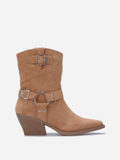 Santiags à sangles et anneau