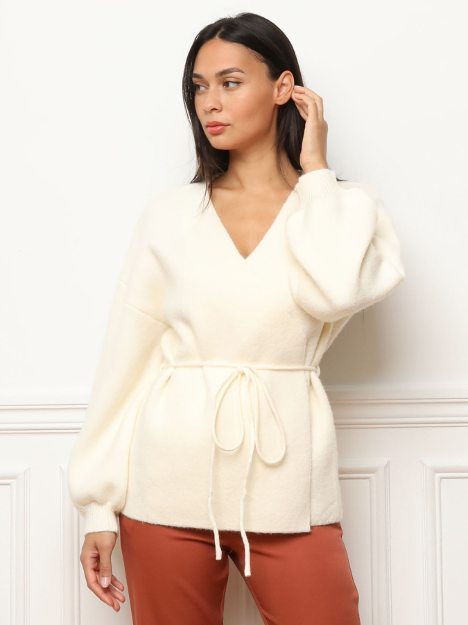 Gilet style kimono à nouer