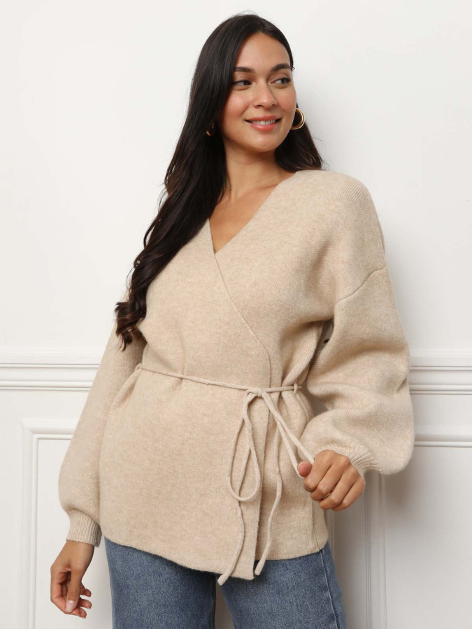 Gilet style kimono à nouer