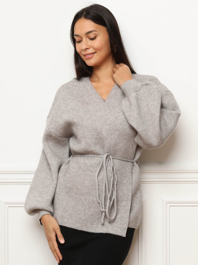 Gilet style kimono à nouer