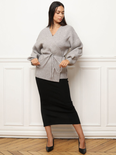 Gilet style kimono à nouer