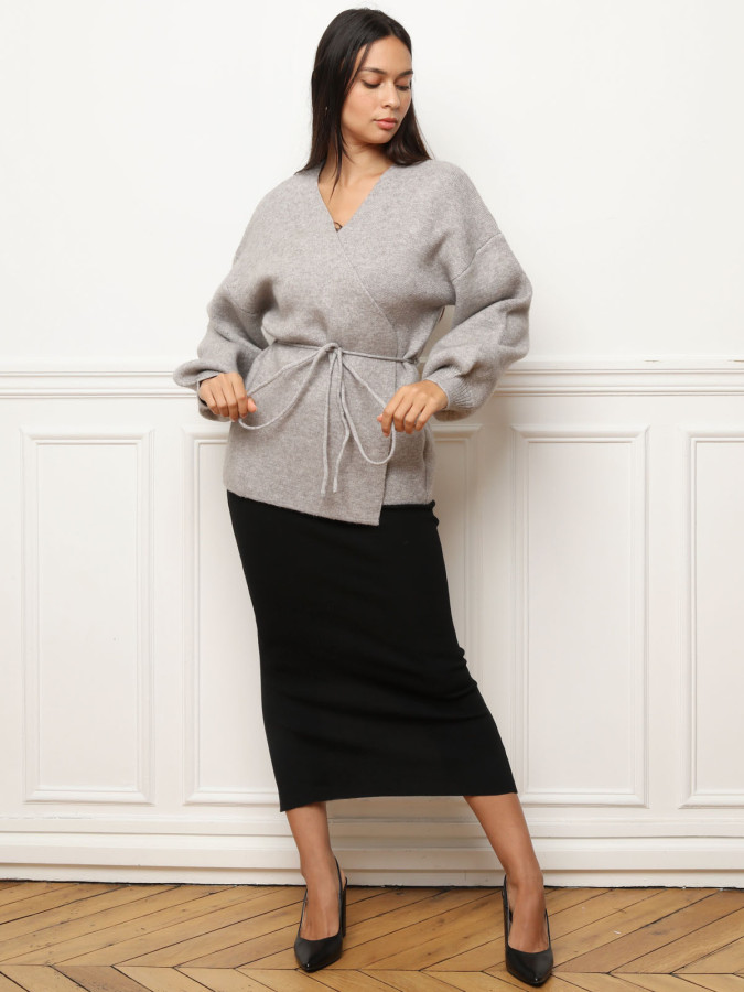 Gilet style kimono à nouer