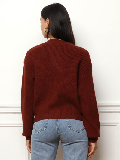 Cardigan à boutons marbrés