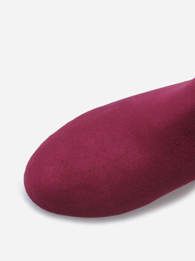 Bottines plissées et compensées à pampilles