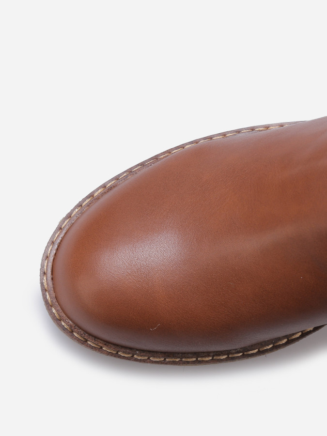 Bottines compensées à boucle