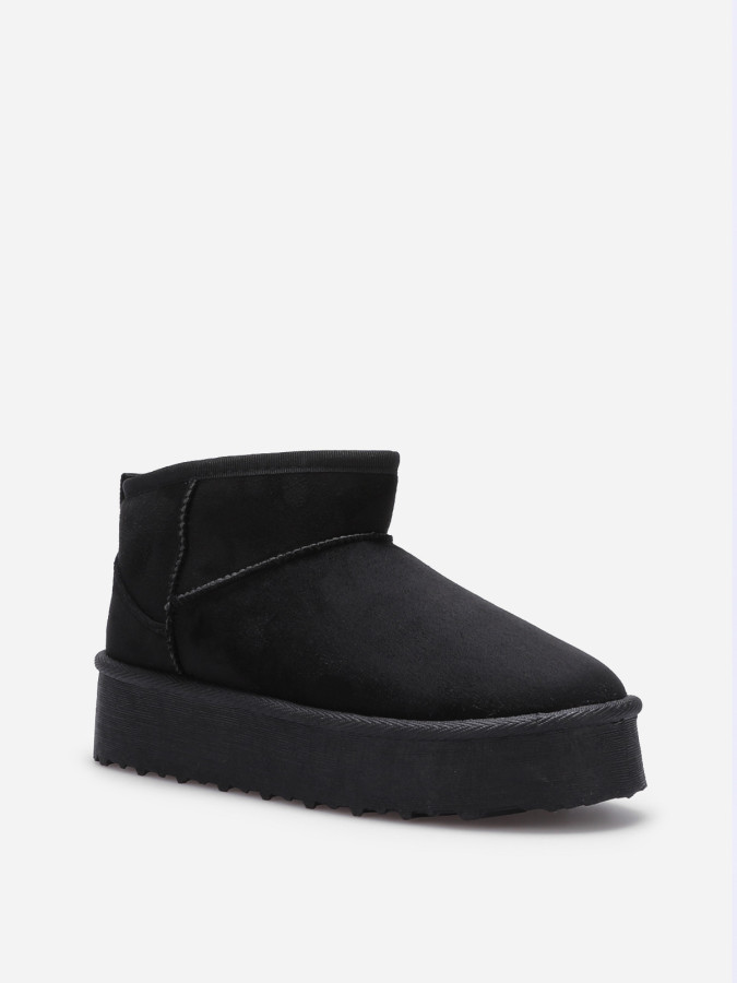 Boots fourrées à plateforme