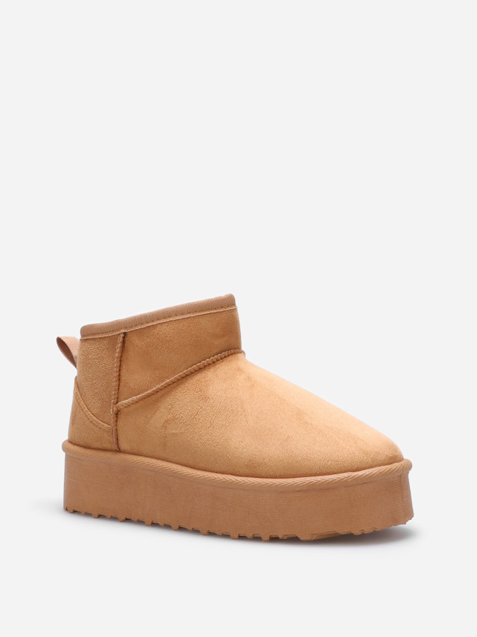 Boots fourrées à plateforme