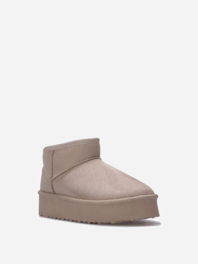 Boots fourrées à plateforme