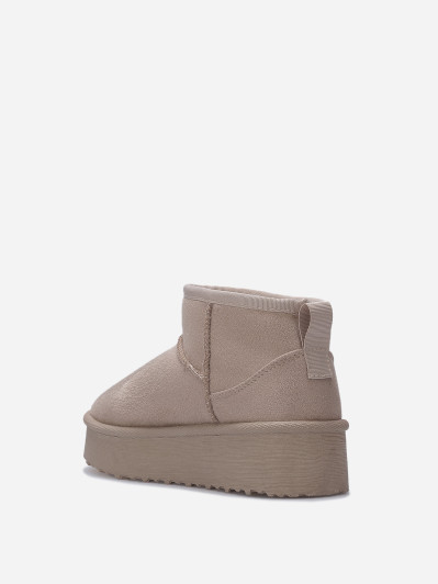 Boots fourrées à plateforme