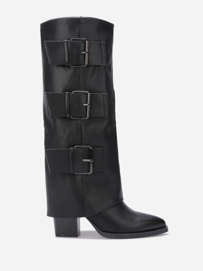 Bottes à revers et boucles