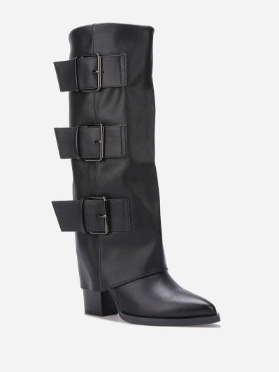 Bottes à revers et boucles