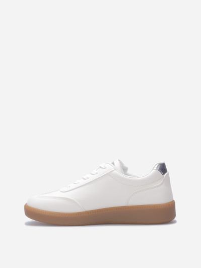 Baskets basses multi-matières