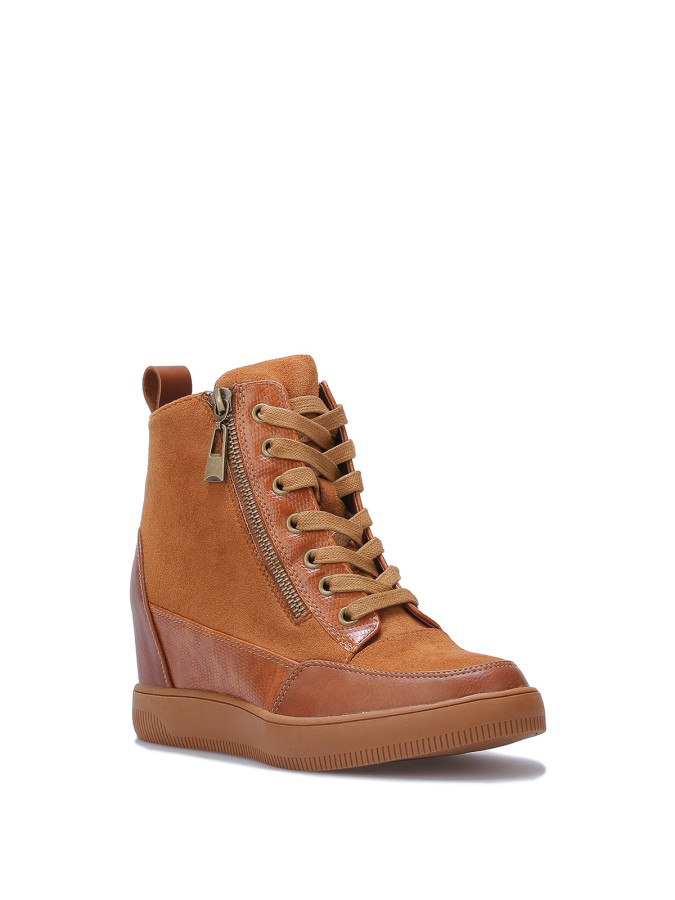 Baskets compensées bi-matières