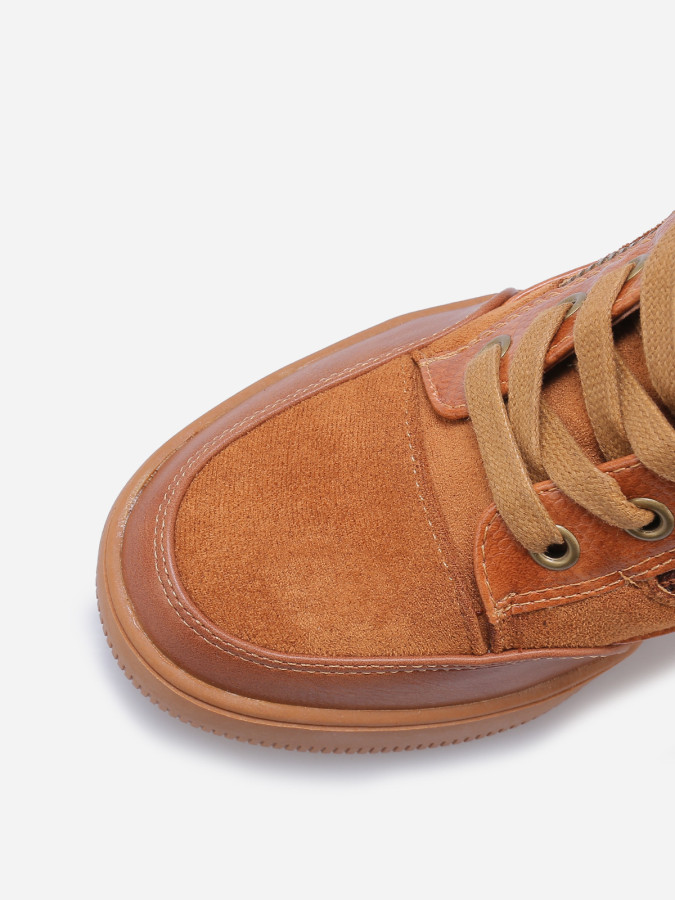 Baskets compensées bi-matières