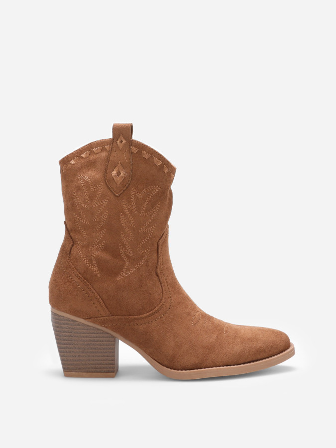 Santiags basses à surpiqures