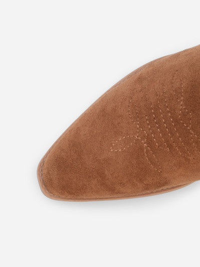 Santiags basses à surpiqures